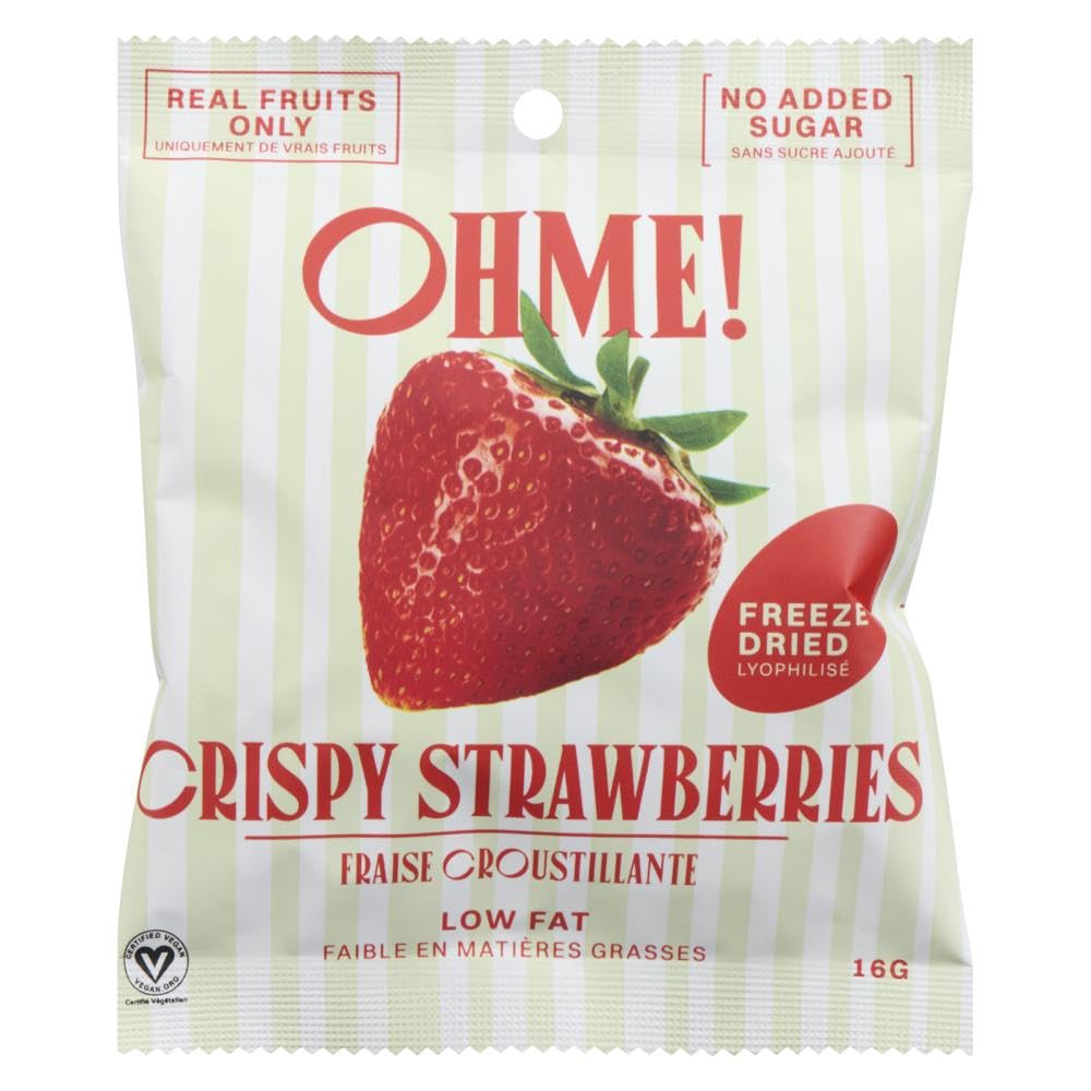 strawberryページ OHME!, Made in Canada, Premium Freeze Dried Strawberry, No Added